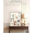 thumbnail image 4 of AVOI Natural OAK Wood Framed Jasmine Flowers Dried Wildflowers Wall Art, Large 16x20 in Warm Colors Artwork Canvas Botanical Wall Art, Modern Boho Home Decor Set of 1 For Bedroom Living Room, 4 of 6