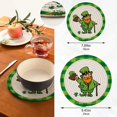thumbnail image 2 of SKYSONIC Patrick's Day Elf Funny Pot Holders Trivets, 2 Pcs Heat Resistant Trivets,Shamrock Plaid Cotton Thread Weave Mats for Hot Pads Pans Pot Bowl Teapot for Kitchen Decor, 2 of 7