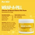 thumbnail image 5 of Pet MD Wrap A Pill Cheese & Bacon Flavor Pill Paste for Dogs - Make a Pocket or Pouch to Hide Pills & Medication 4.2 oz, 5 of 9