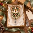 Badge Reel Reindeer Christmas Cross ID Holder for Christian Workers ...