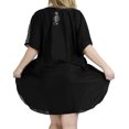 thumbnail image 2 of HAPPY BAY Women's Cover Ups Swimwear Ladies Swimsuit Coverup Beach Caftan Bikini Casual Summer Short Kaftans for Women 2X-3X Jet Black_AC774, 2 of 4