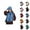 Blue, variant on Women Cable Knit Scarf Soft Warm Thick Cozy Winter Wrap Outdoor Cold Weather Gear for Travel Daily Wear Work Snow Fashion Comfortable Accessory Autumn Winter Style – Stocking Stuffers Ski