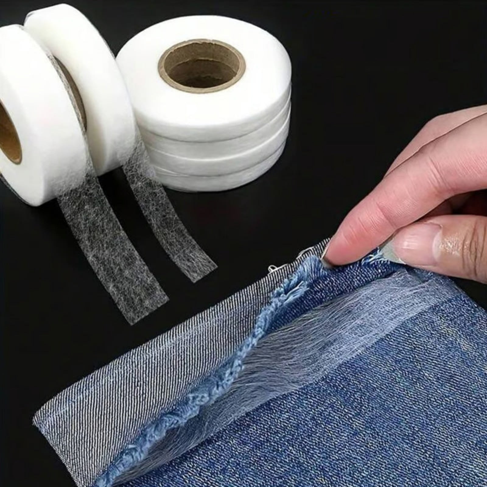 No sew Hemming Tape, Very Strong no sew Iron-On Hem Tape Perfect for Quick Clothing Repairs, Fabric Bonding, Adhesive Cloth Tape for Hemming and DIY Crafts - Walmart.com No sew Hemming Tape, Very Strong no sew Iron-On Hem Tape Perfect for Quick Clothing Repairs, Fabric Bonding, Adhesive Cloth Tape for Hemming and DIY Crafts - Walmart.com