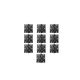 thumbnail image 1 of Paquete De 10 piezas Bisagra Libro Cuadrada Color Negro 3 x 3 pulgadas negro, 1 of 2