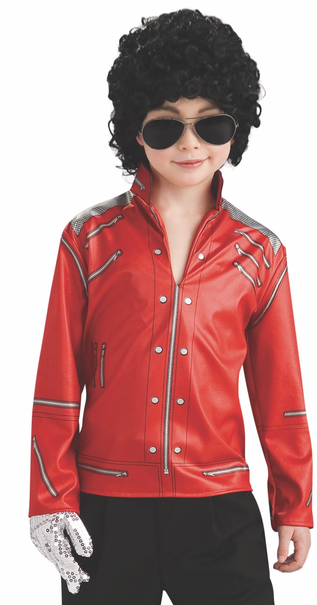 Michael Jackson Beat It Red Zipper Jacket Halloween Costume