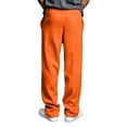 thumbnail image 4 of IYYVV Mens Baggy Sweatpants Baggy Casual Straight Wide Leg Fleece Sweat Pants Athletic Workout Gym Jogger with Pockets Orange 4XL, 4 of 7