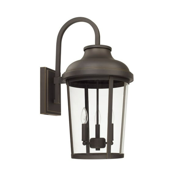Capital Lighting Dunbar 3-light Oiled Bronze Outdoor Wall Lantern