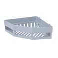 thumbnail image 4 of Toystoory Estante de almacenamiento de esquina para baño, 2 uds., accesorios organizadores, cesta de ducha de champú montada en la pared autoadhesiva, Juegos de accesorios de baño Gris Toystoory HA000466-02B, 4 of 6