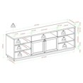 thumbnail image 4 of 70" Contemporary Two-Door Wood Console - Oak, 4 of 6