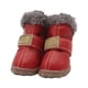 thumbnail image 4 of Methold 4pcs zapatos para mascotas botas de nieve impermeables cuero de la PU calzado de invierno para mascotas Ropa para mascotas rojo Tipo 3 Methold PT000057-13B, 4 of 6