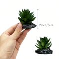 thumbnail image 4 of Reptile Artificial Plants Succulent Terrarium Decor Desert Rainforest Plant Beard Chameleon Gecko Snake Amphibious Sea Turtle Tank Accory Dark-Green-3pcs-Se, 4 of 5
