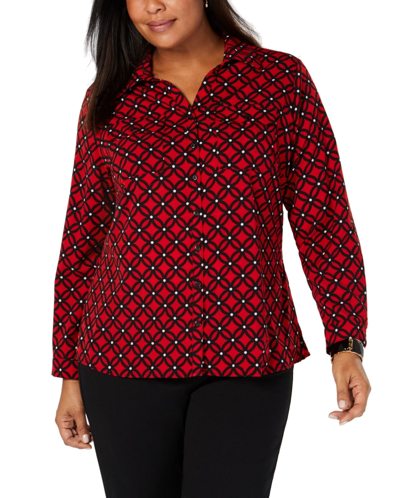 plus size blouses at walmart