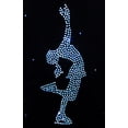 thumbnail image 3 of Figure Skating Jacket by Ice Fire - Blue crystals Layback applique, 3 of 4