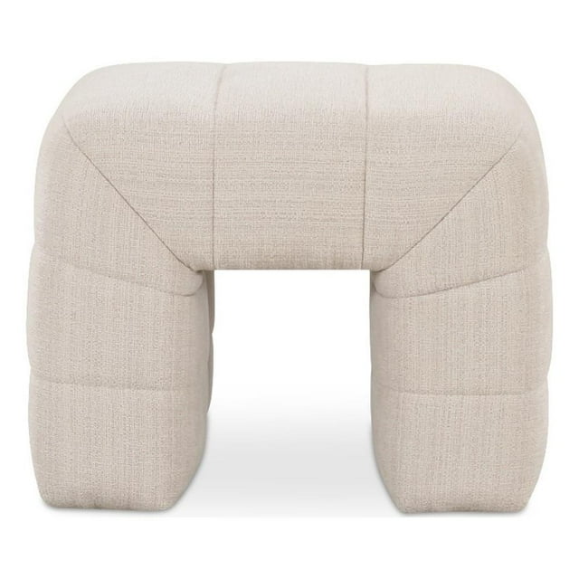 Moe's Home Collection Verity Stool Fabric in Beige