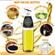 thumbnail image 5 of Botella dispensadora de aceite, dispensador de aceite de oliva, pulverizador de aceite, botella dispensadora de aceite y vinagre de vidrio transparente rellenable, 5 of 5