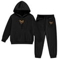 thumbnail image 5 of Tiijoy Girls Valentine's Day Sweatsuit Hooded Sweatshirt and Jogger Pants Set, Sizes 2-3, 5 of 5