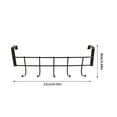 thumbnail image 2 of Over Door Hooks Rack, 5 Hook Over Door Hanger, Heavy Duty Over Door Towel Rack, Hanging Towels or Clothes, for Bathroom, Bedroom or Laundry Room, 9.05x3.54", 2 of 8