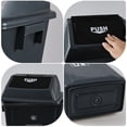 thumbnail image 3 of Fabnati 60 Liter Plastic Garbage Bin with Swing Lid, 4 Pack Extra Large Trash Can, Gray, 3 of 7