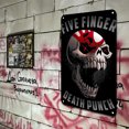 thumbnail image 4 of Placa Metal Vintage Golpe Muerte Pintura Hierro Rectangular 20x30cm, 4 of 9