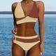 thumbnail image 4 of MKLEKYY Trajes De Baño Women High Waisted Bikini Sets Swimsuits Color Block Two Piece Drawstring Bathing Suit, 4 of 6