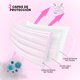 thumbnail image 3 of Cubreboca Infantil Tricapa Desechable  C/50pz Color Rosa Claro, 3 of 4