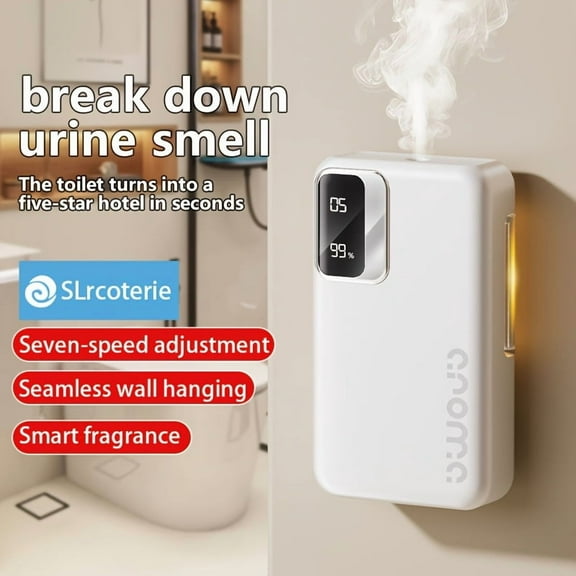 Deodorizing And Scented Dual-purpose Smart Aroma Diffuser With 7 Timed Spray Settings And USB Fast Charging, Long-lasting Battery Life, Suitable For Home, Office, Bedroom, Bathroom, No Essential Oil,