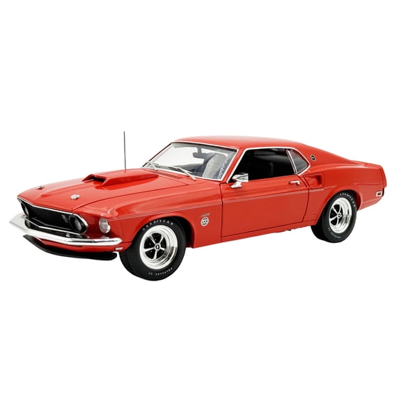 1969 Ford Mustang Limited Edition 600 Flower Power Red Limited Edition to 300 pieces Worldwide 1/18 Diecast Model Car by ACME