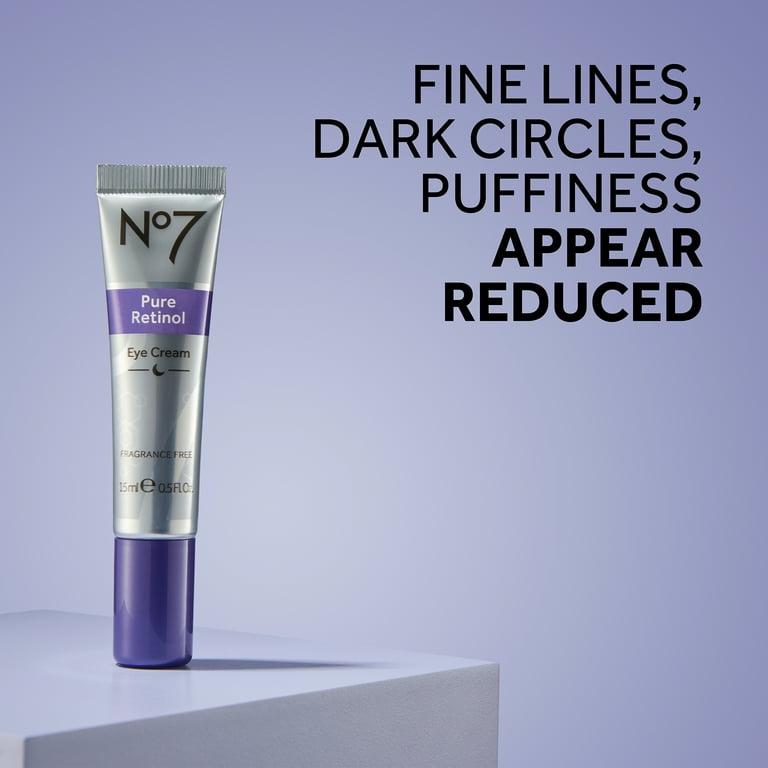 No7 Pure Retinol Eye Cream, Night Wrinkle, Fine Line Repair