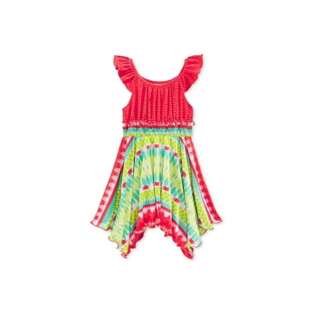 - Sweet Heart Rose Girls Flutter-Sleeve Tie Dye Tank Dress