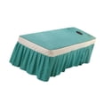 thumbnail image 1 of fastboy SPA Massage Table Jupe Beauté Lit Matelassé avec Cantonnière Verte, 1 of 9