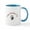 White/Blue Inside, variant on CafePress - Valentine Penguin Mugs - 11 oz Ceramic Mug - Novelty Coffee Tea Cup