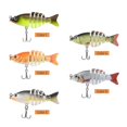 thumbnail image 1 of Multi Jointed Swimbait 6cm 4.7g 6 Segment Lifelike Artificial Mini Hard Swim Bait Crankbait Fishing Lure, 1 of 5