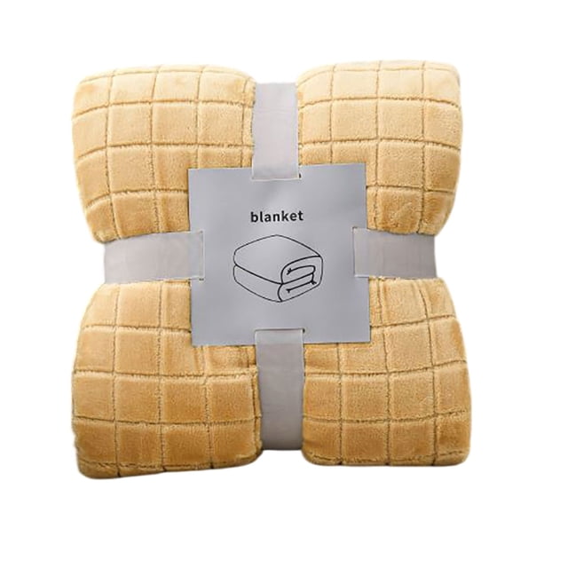 Soft Throw Blanket Skin Friendly Checkered Blanket Nap Blanket Dormitory Household Blanket Thickened Soft Coral Fleece Conditioner Blanket Multi Functional Blanket F Throw Blanket Soft Blanket Cozy B