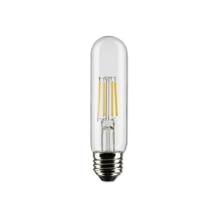 

Satco - LED light bulb - shape: T10 - clear finish - E26 - 5.5 W (equivalent 40 W) - warm white light - 2700 K