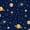 Color 1, variant on Peel and Stick Wallpaper 23.6in x 9.8ft Starry Night Sky Constellations Galaxies Gold Dark Blue Contact Paper Vinyl Waterproof Self Adhesive Wall Paper for Bedroom Shelf Cabinet Renter Friendly