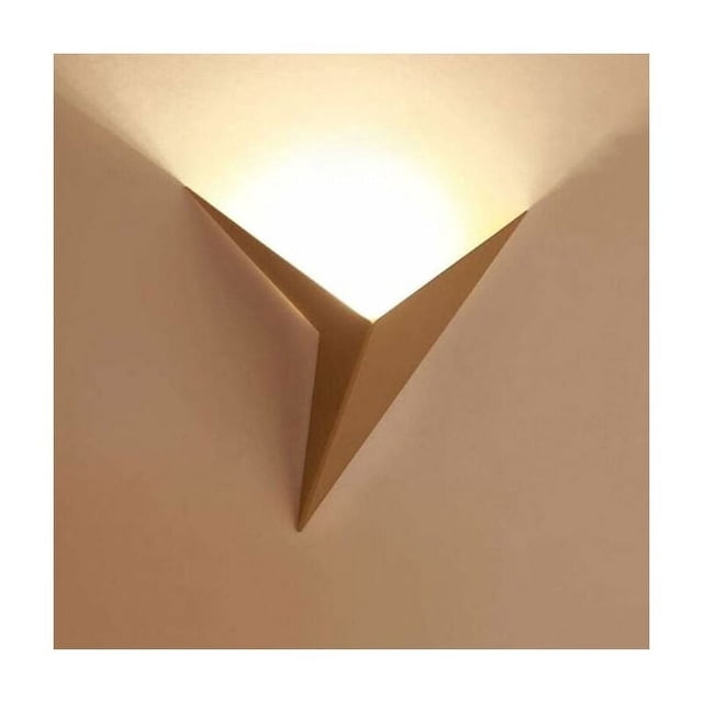 Aplique de pared LED para interiores con decoración para el hogar, lámpara de metal dorado que ofrece protección antioxidante y anticorrosión, ahorro de energía con iluminación suave y cómoda para