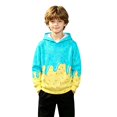 thumbnail image 3 of ZHOGXU Boys Girls Dripping Ice Cream Print Hoodie Long Sleeve Pullover Sweatshirt Kids Casual Classic Tops,18-24 Months, 3 of 7