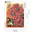 thumbnail image 2 of Pintura de diamante 5D DIY Taladro parcial con forma especial Flor de amapola de opio 30x40cm, 2 of 9