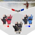 thumbnail image 3 of Guantes de pesca Hielo aislado Fotografía Pesca con mosca Motociclismo Disparos rojo Sunnimix Guantes de pesca con mosca, 3 of 5