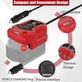 thumbnail image 4 of Mini Car Charger Compatible for Mil*wau*kee 18V Lithium-Ion Battery Replacement for Lithium-Ion Charger Station, 4 of 7