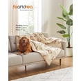 thumbnail image 3 of FEANDREA Manta Impermeable para Perros, para Perros Medianos y Grandes, Gatos, 152 x 127 cm, XL, Reversible, Protección para Sofá, Cama, Lavable a Máquina, Beige, 3 of 6