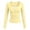 *Yellow, variant on ClodeEU Women's Henley Long Sleeve Ribbed Fitted Top, Half Button V Neck Basic Casual Layering T Shirts ,Women's Plus L