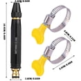 thumbnail image 6 of Water Nozzles for Garden Hose, High Pressure Metal Water Nozzle with 6 Spray Patterns, Adjustable Hose Sprayer for Car Wash, Garden & Patio Cleaning, 6 of 6