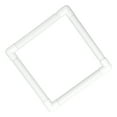 thumbnail image 4 of Cross Stitch Hoop, ABS Plastic Tube 28x28cm Clip On Square Embroidery Frame  For Silk Painting For Needlepoint, 4 of 8