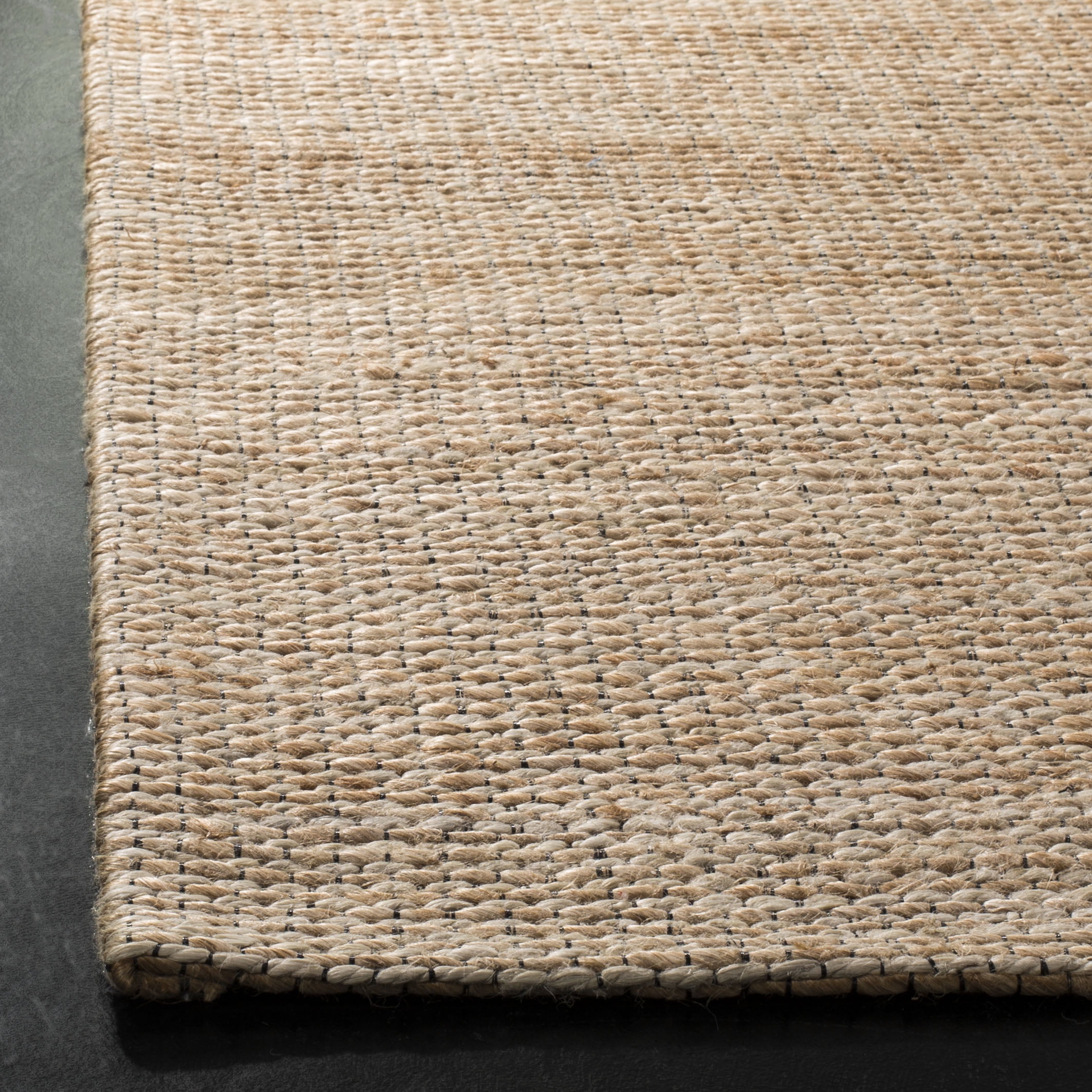 SAFAVIEH Marbella Christina Solid Runner Rug, Natural/Ivory, 2'3" x 12'