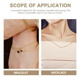 thumbnail image 4 of Milisten 200pcs Jewelry Making Finding End Caps DIY Bracelets Necklaces Clamshell Knot Covers, 4 of 5