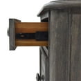 thumbnail image 6 of Pemberly Row Contemporary Driftwood Gray Wood 3-drawer Nightstand, 6 of 6