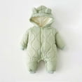 thumbnail image 2 of Tiweut Down Coat for Girls Baby Snowsuit Newborn Winter Clothes Jumpsuit Infant Girl's and Boy's Hooded Jacket Clothes 12-24 M, 2 of 4
