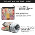 thumbnail image 7 of Pioneer Flower Floral Print Pattern Kitchen Oven Mitt and Pot Holder Sets 2 Pcs for Baking, Cooking and Grilling, Heat Resistant Up To 392 °F, 7 of 7