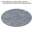 thumbnail image 3 of Uxcell 8.7" Diameter Adhesive Non-Slip Backed Felt, 5mm Thickness, Gray, 3 of 6